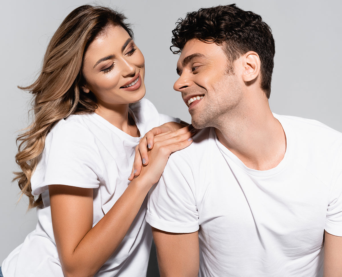 Smiling young couple